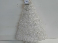 1 x kerstboom 55 cm wit met verlichting - afbeelding 2 van  3