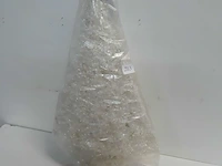 1 x kerstboom 55 cm wit met verlichting
