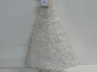 1 x kerstboom 55 cm wit met verlichting