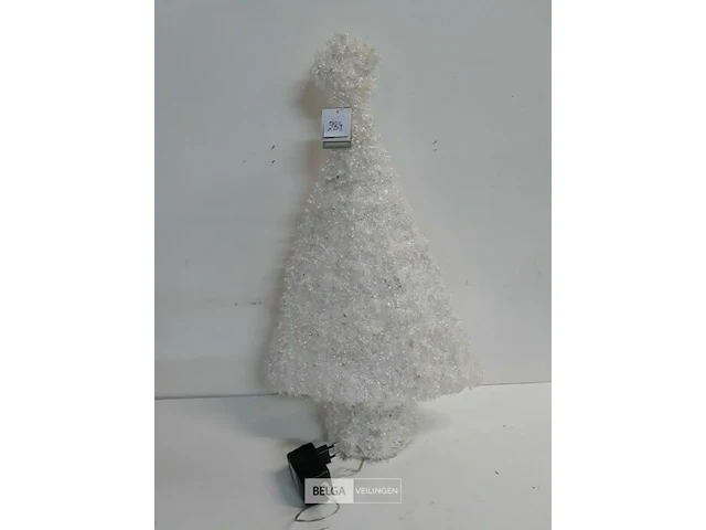 1 x kerstboom 55 cm wit met verlichting - afbeelding 2 van  3