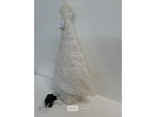 1 x kerstboom 55 cm wit met verlichting - afbeelding 3 van  3