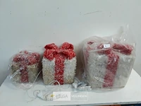 1 x kerstcadeau met verlichting set 3-delig b-kwaliteit - afbeelding 2 van  3