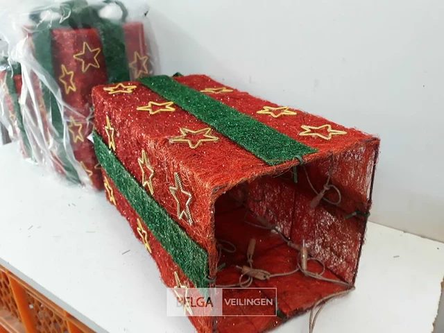 1 x kerstcadeau met verlichting set 3-delig - afbeelding 3 van  3