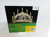 1 x kerstdorp met lampen 43x33 cm - afbeelding 1 van  3