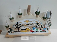 1 x kerstdorp met lampen 43x33 cm - afbeelding 3 van  3