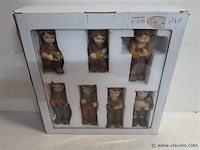 1 x kerstfiguurtjes 7 delig kinderen - afbeelding 1 van  2