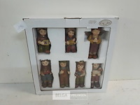 1 x kerstfiguurtjes 7 delig kinderen - afbeelding 2 van  3
