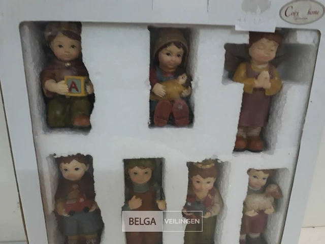 1 x kerstfiguurtjes 7-delig kinderen - afbeelding 3 van  3