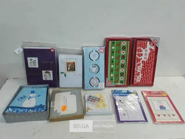 1 x kerstkaarten 10 assorti - afbeelding 2 van  3