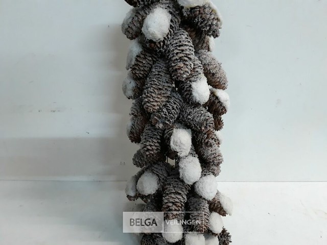 1 x kerstkegel met denneknoppen 50 cm b-kwaliteit - afbeelding 3 van  3