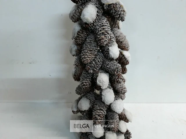 1 x kerstkegel met dennenappel 50 cm b-kwaliteit - afbeelding 3 van  3