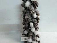 1 x kerstkegel met dennenappel 50 cm b-kwaliteit - afbeelding 3 van  3