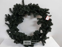 1 x kerstkrans groen 70 cm - afbeelding 2 van  3