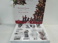 1 x kerststal figuurtjes 11 stuks 14 cm - afbeelding 2 van  3