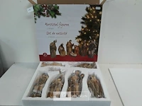 1 x kerststal figuurtjes 7 stuks 20 cm - afbeelding 2 van  3