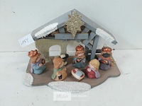 1 x kerststal met figuurtjes - afbeelding 2 van  3
