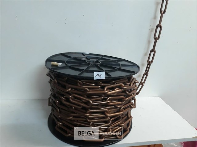 1 x ketting pvc 9x3,5 cm 8 mm dik +/- 40m - afbeelding 2 van  3