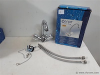 1 x keukenkraan chrome met draaiknoppen cornat