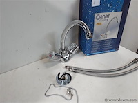 1 x keukenkraan chrome met draaiknoppen cornat - afbeelding 2 van  2