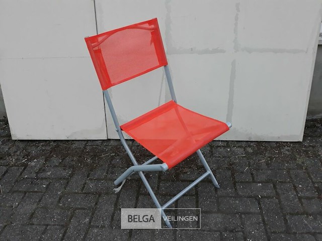 1 x klapstoel oranje - afbeelding 1 van  3