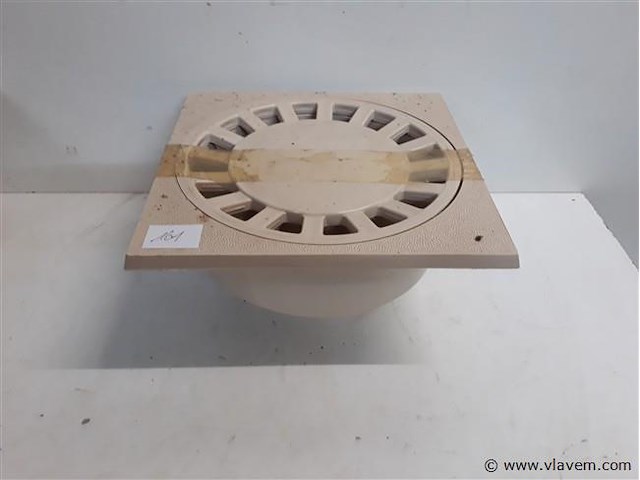 1 x kloksifon pvc 250x250 beige - afbeelding 1 van  2