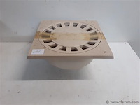 1 x kloksifon pvc 250x250 beige - afbeelding 1 van  2