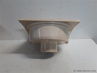 1 x kloksifon pvc 250x250 beige - afbeelding 2 van  2