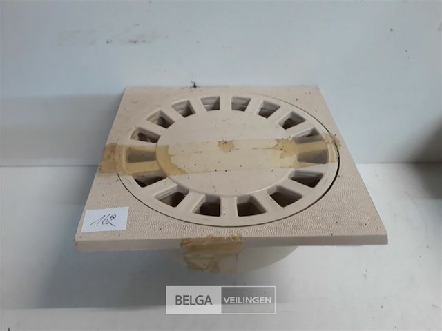 1 x kloksifon pvc 250x250 beige - afbeelding 1 van  3
