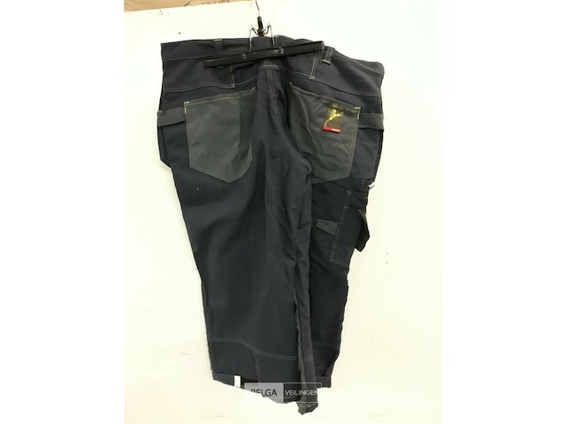 1 x knie werkbroek blauw kansas 58 - afbeelding 3 van  3