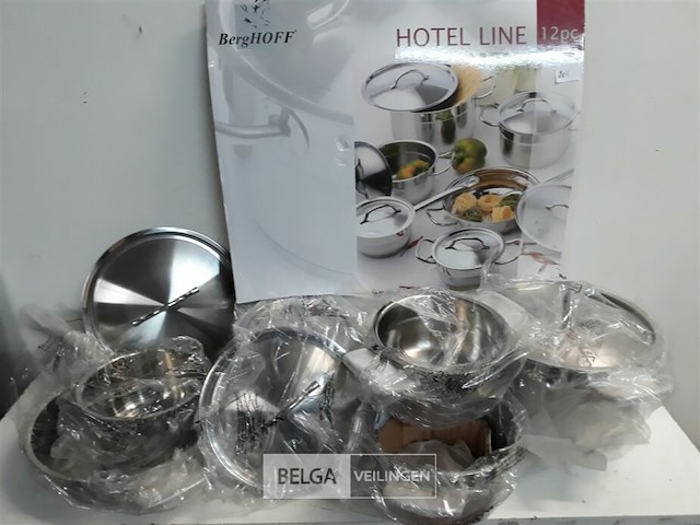 1 x kookpotten 12 delig berghoff hotel line 18/10 - afbeelding 1 van  3