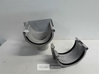 1 x koppelstuk + 1 x spruitstuk 165mm licht grijs pvc regenafvoer - afbeelding 3 van  3