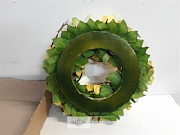 1 x krans met kunstbloemen 40 cm - afbeelding 3 van  3