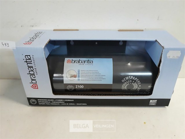 1 x krantenrol brabantia grey - afbeelding 1 van  3