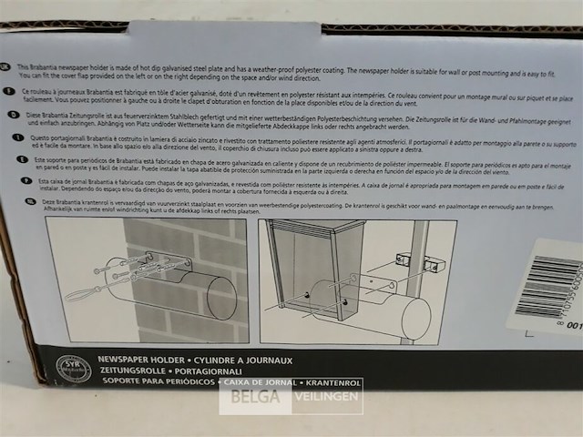 1 x krantenrol brabantia white - afbeelding 3 van  3