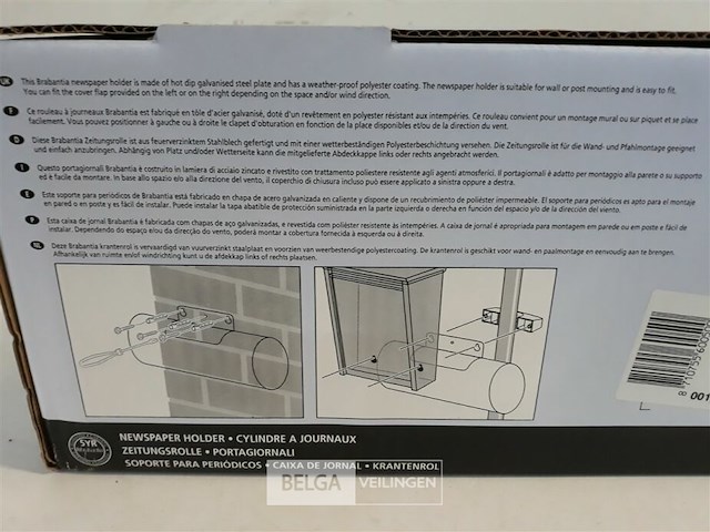 1 x krantenrol brabantia white - afbeelding 3 van  3