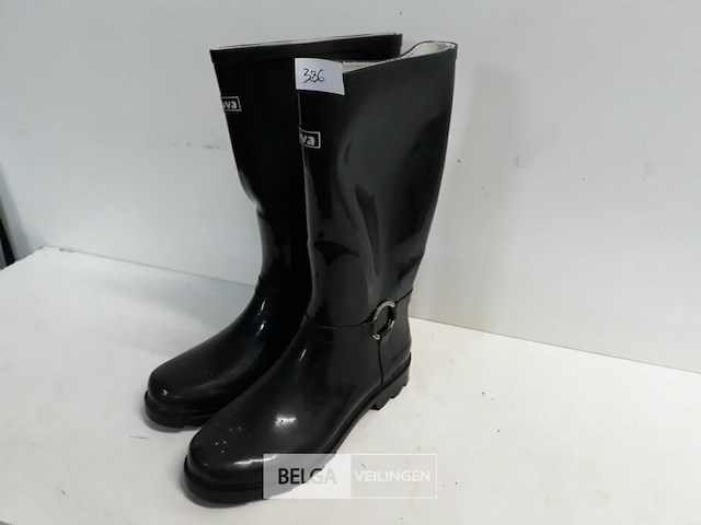 1 x laarzen rubber maat 40 zwart - afbeelding 2 van  3