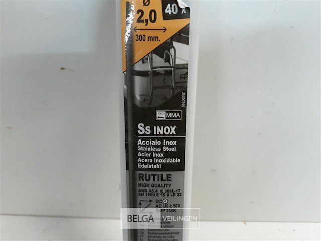 1 x laselectroden 2,0mm 40 stuks voor inox - afbeelding 3 van  3