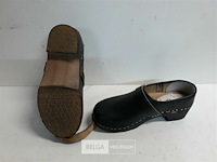 1 x lederen tuinschoen houten zool 38 - afbeelding 3 van  3