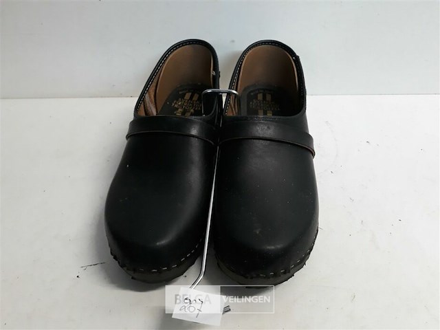 1 x lederen tuinschoen houten zool 41 - afbeelding 1 van  3