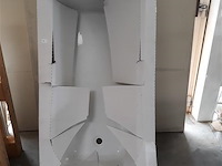 1 x ligbad 75x170 cm polyester/acryl wit - afbeelding 1 van  2