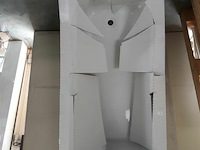 1 x ligbad 75x170 cm polyester/acryl wit - afbeelding 1 van  3