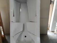 1 x ligbad 75x170 cm polyester/acryl wit - afbeelding 1 van  3