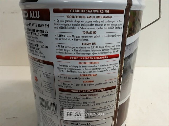 1 x liquid alu rubson 4 l (12m²) - afbeelding 3 van  3