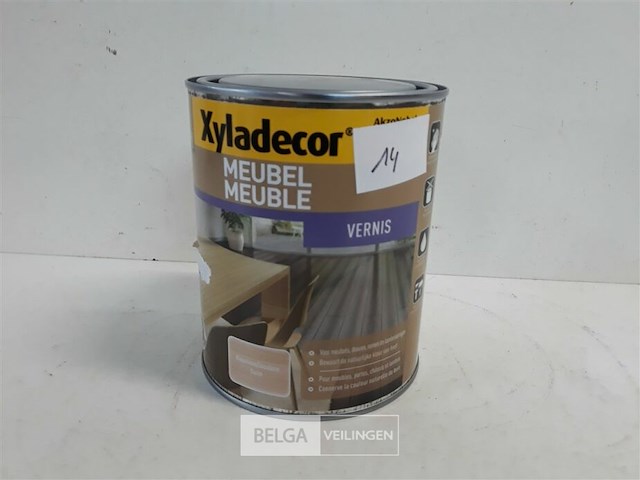 1 x meubelvernis kleurloos satin 1 l - afbeelding 2 van  3