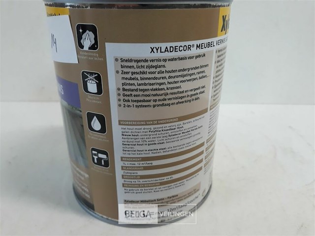 1 x meubelvernis kleurloos satin 1 l - afbeelding 3 van  3