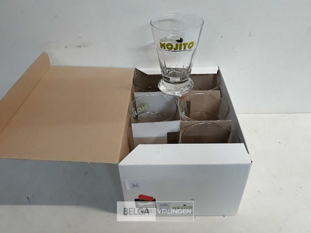 1 x mojito glazen 6 stuks - afbeelding 1 van  3
