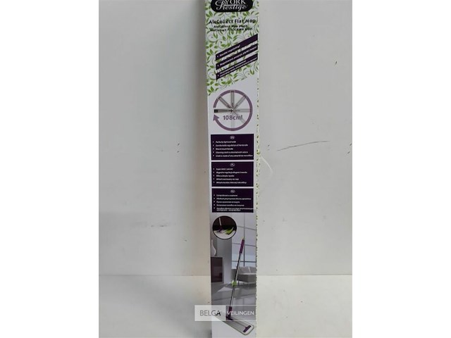 1 x mop alu basis velcro microvezel doek - afbeelding 2 van  3