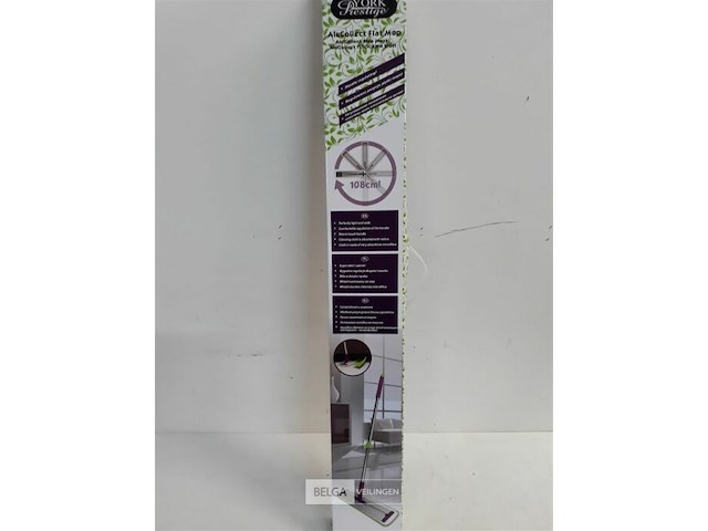 1 x mop alu basis velcro microvezel doek - afbeelding 2 van  3