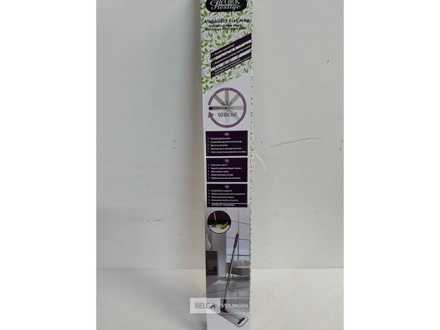 1 x mop alu basis velcro microvezel doek - afbeelding 2 van  3