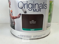1 x muur en plafond verf mat donker bruin levis 2,5l - afbeelding 3 van  3